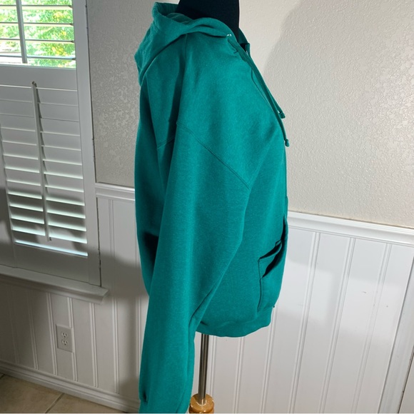 Fruit of the Loom Jersey front zip up  hoodie jacket - Picture 4 of 8